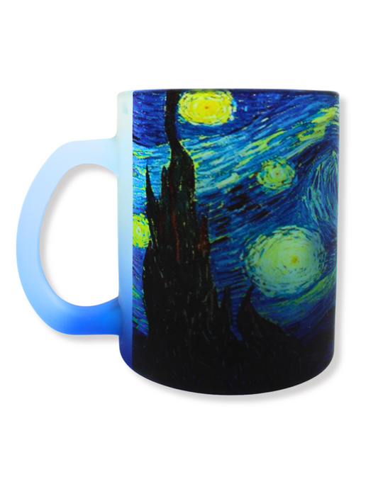 Taza De Vidrio Noche Estrellada