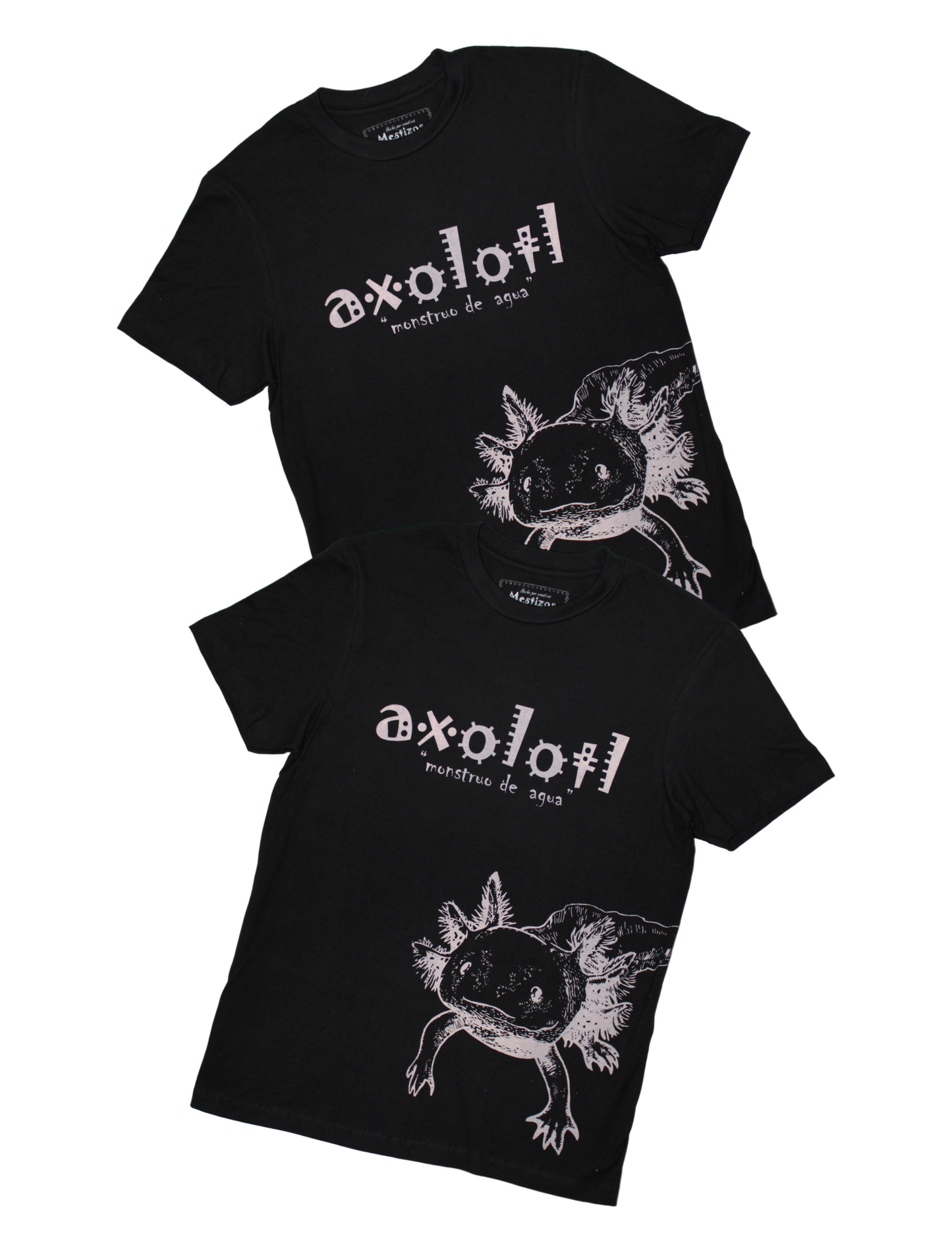 Playera Diseño Ajolote Negro Unisex